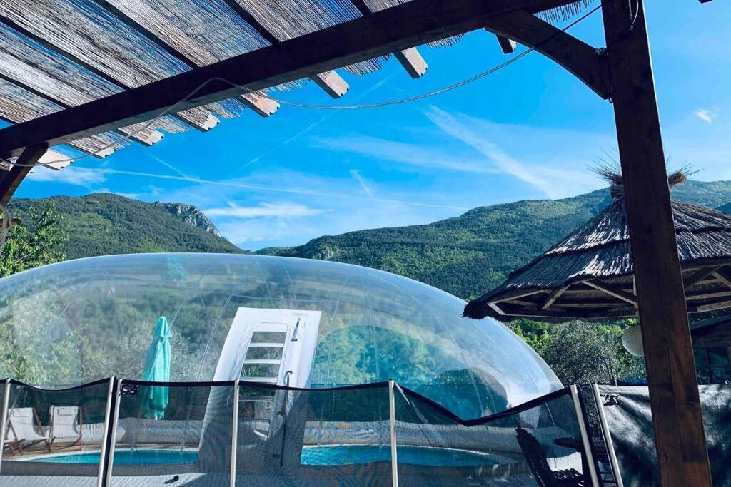 Apartamento 2P Au Coeur Des Montagnes Avec Piscine Chauffee Puget-Théniers Exterior foto